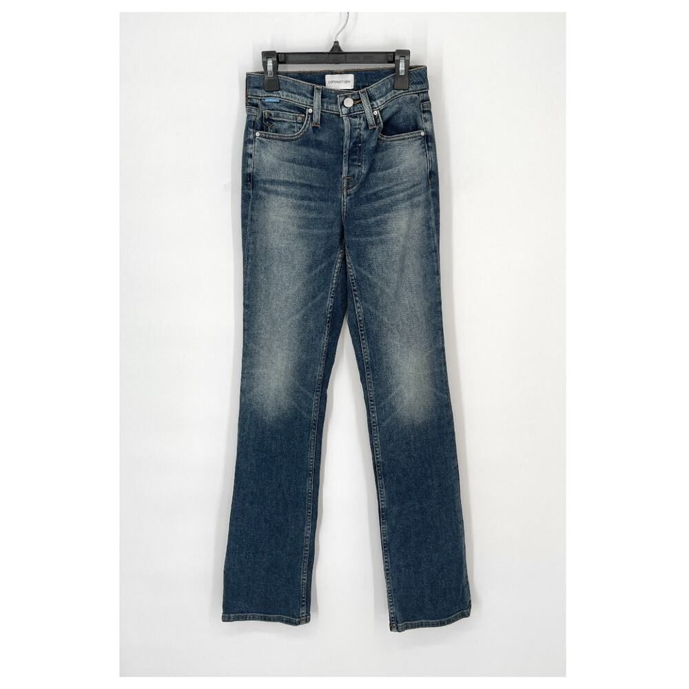 Cotton Citizen Women's NEW Cindy Jeans Ankle Flare Bootcut 24 Bedford Button Fly